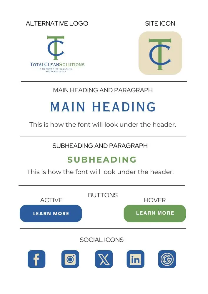 TotalClean Solutions Branding Standard 2