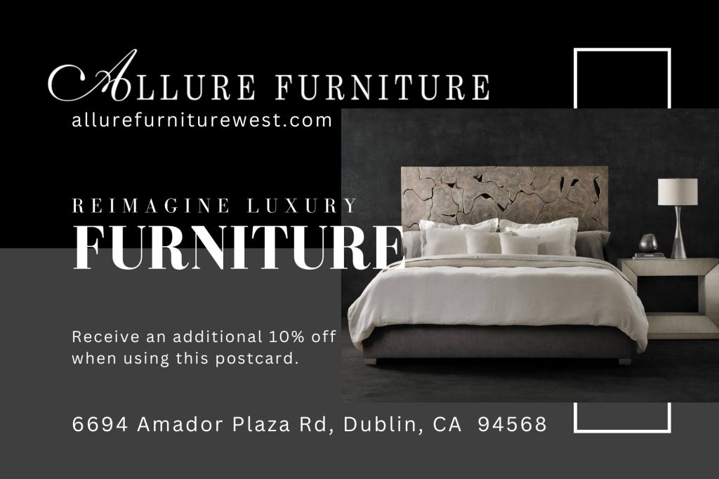 9x6 in postcard Allure Furniture Postcard Back 12092024