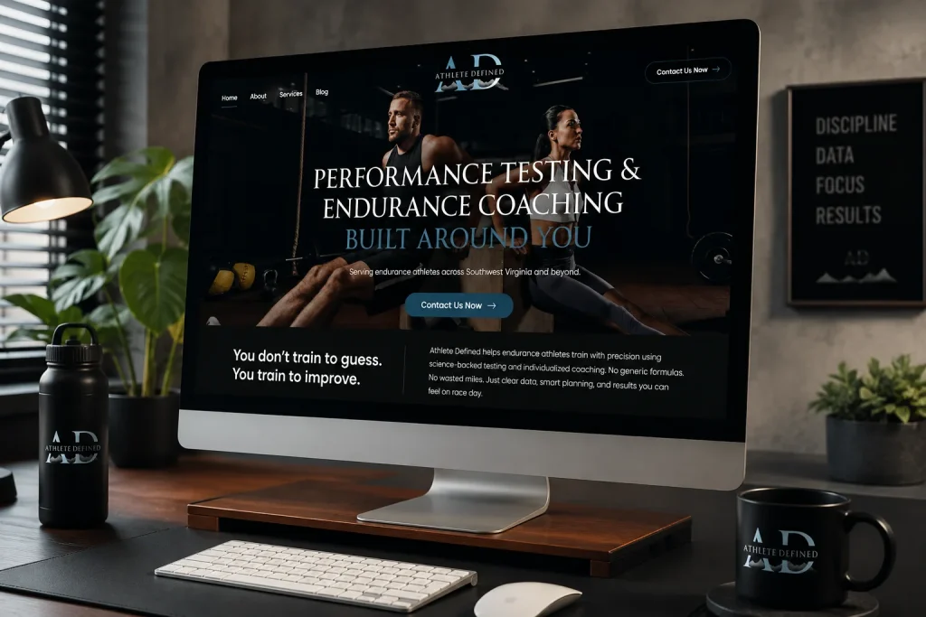 Athlete Defined Desktop Mockup