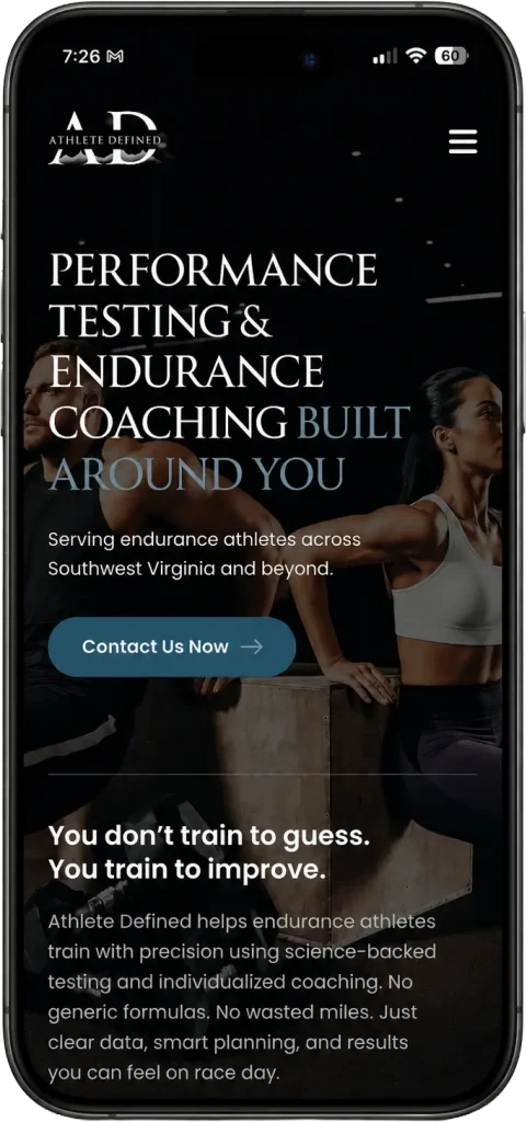 Athlete Defined Mobile View